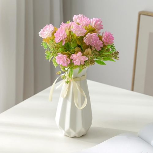 Origami-Style Geometric Ceramic Vase – Modern Artistic Home Decor
